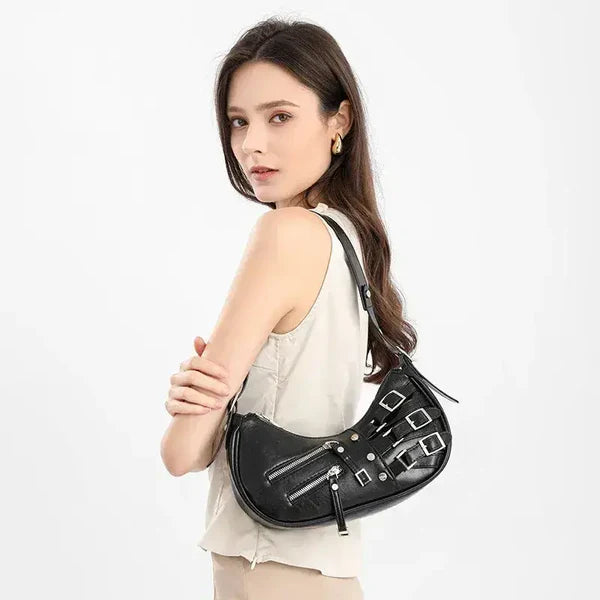 Victoria | Bolso Baguette de cuero