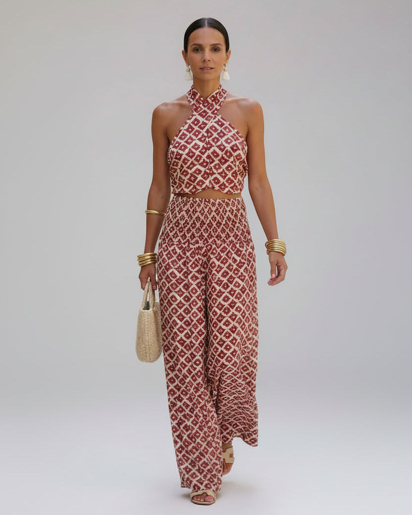 Elsa | Conjunto Elegante con Diseño de Hombros Descubiertos
