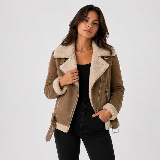 Zara | Abrigo de Invierno de Ante