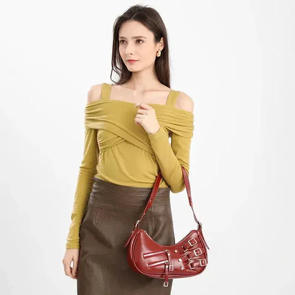 Victoria | Bolso Baguette de cuero