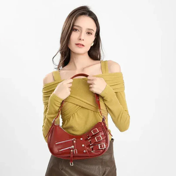 Victoria | Bolso Baguette de cuero