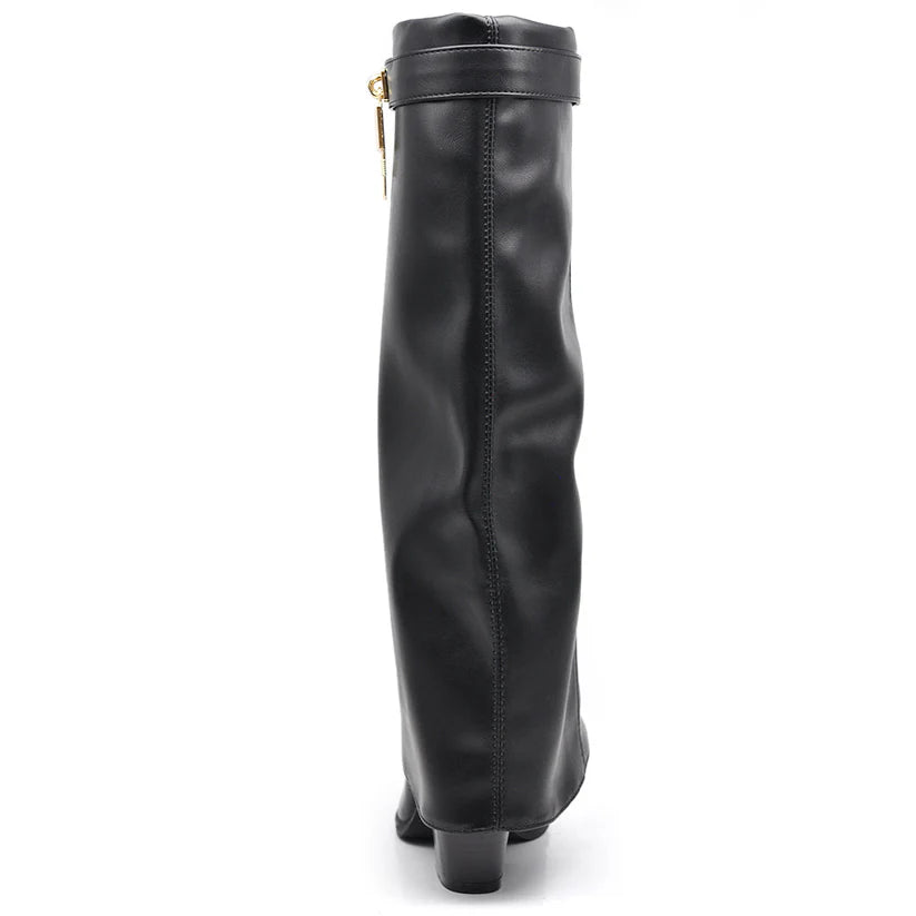 Clara | Botas de Polaina con Punta y Tacón