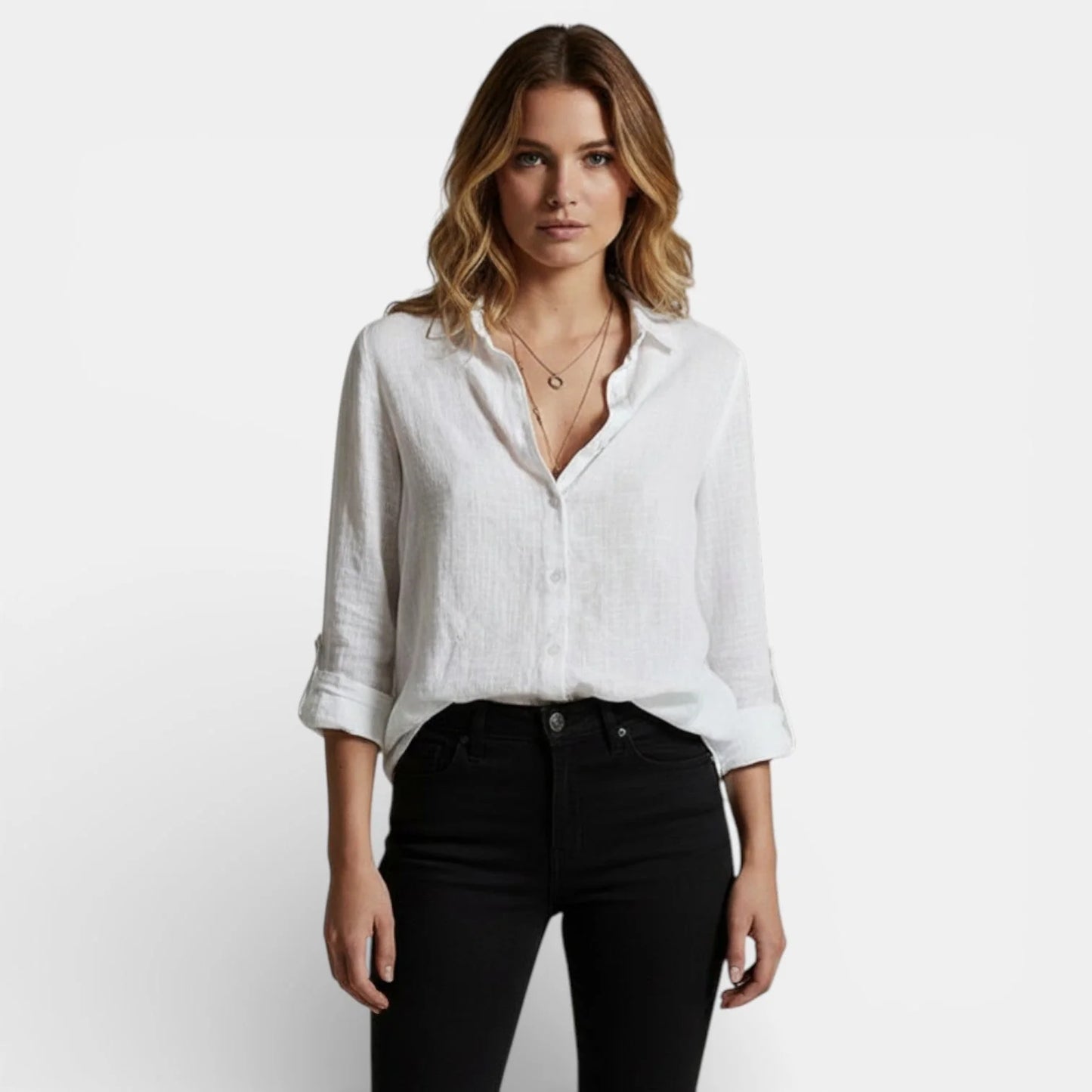 Cloe  | Blusa Primavera con Botones Elegante