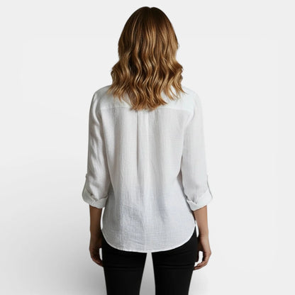 Cloe  | Blusa Primavera con Botones Elegante
