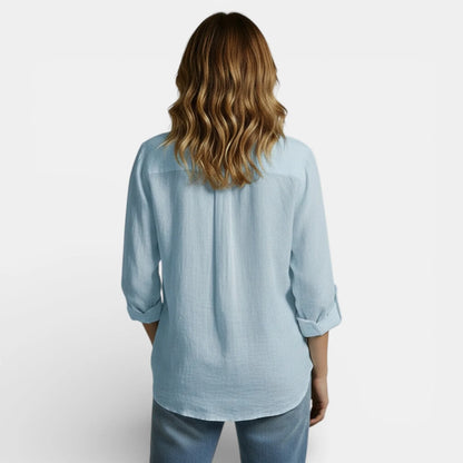 Cloe  | Blusa Primavera con Botones Elegante