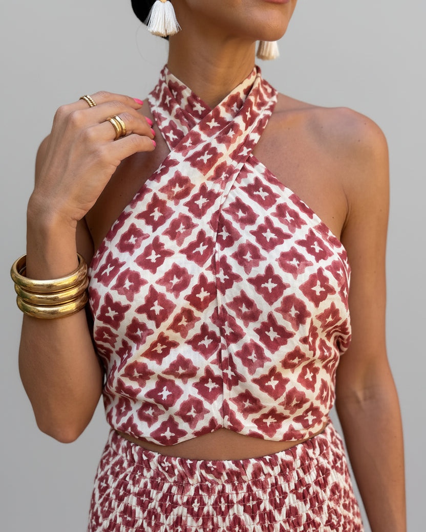 Elsa | Conjunto Elegante con Diseño de Hombros Descubiertos