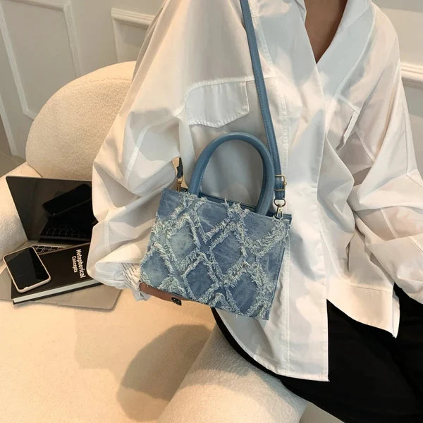 Valentina | Bolso satchel vaquero