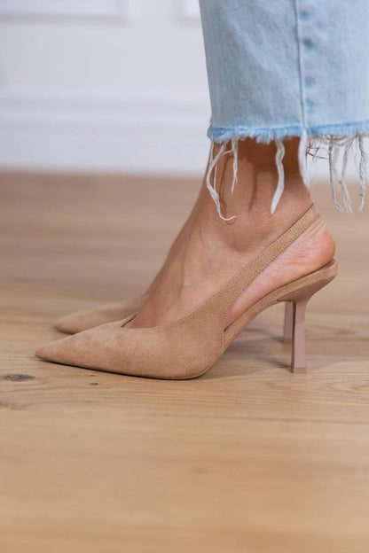 Marlena | Tacchi bassi color nude
