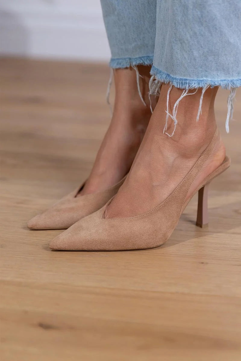 Marlena | Tacchi bassi color nude
