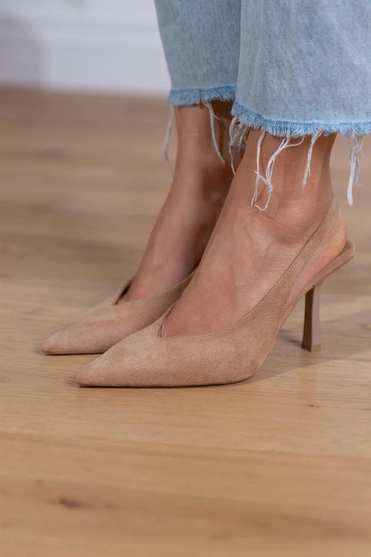 Marlena | Tacchi bassi color nude